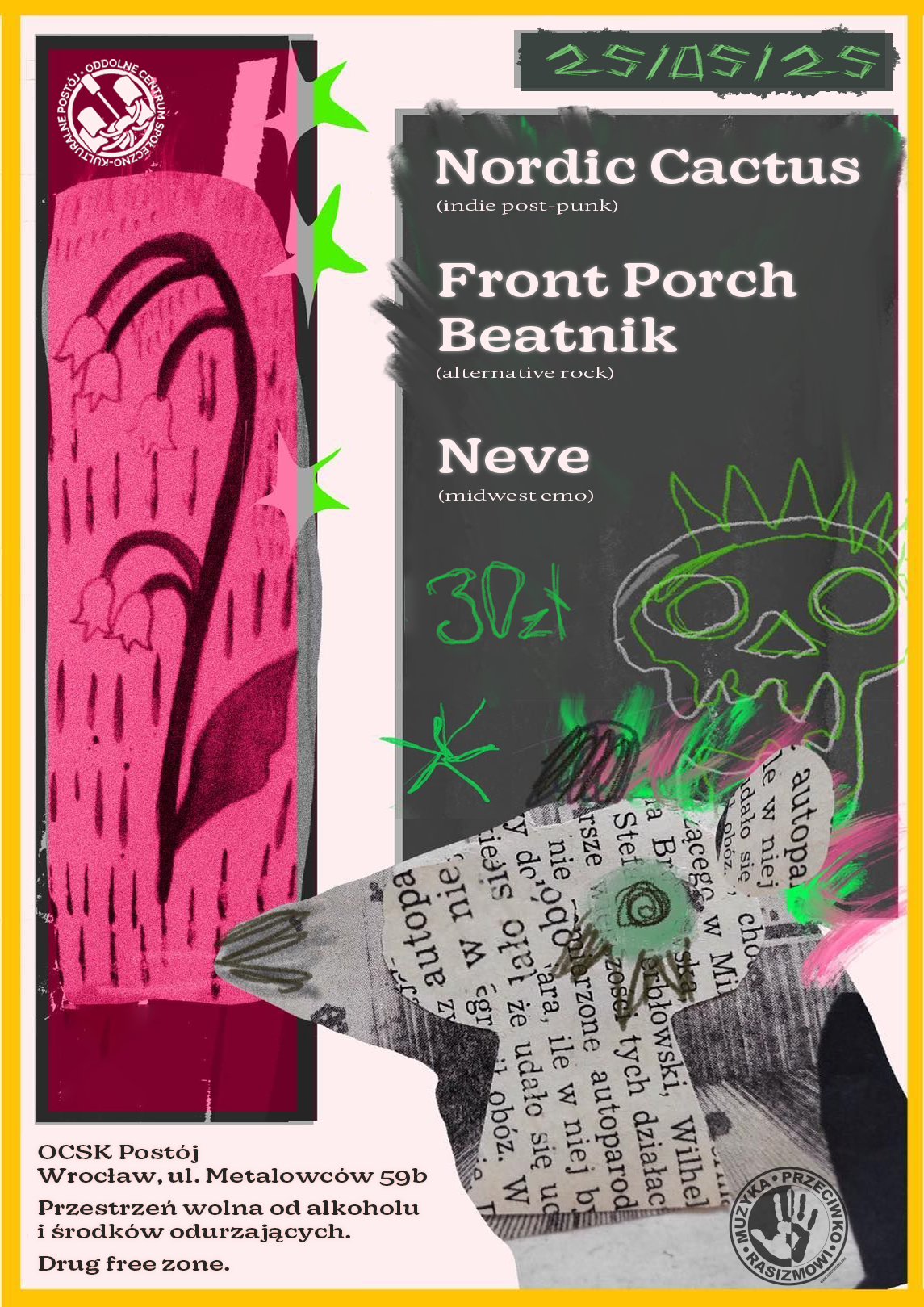 Koncert Nordic Cactus, Front Porch Beatnik, Neve